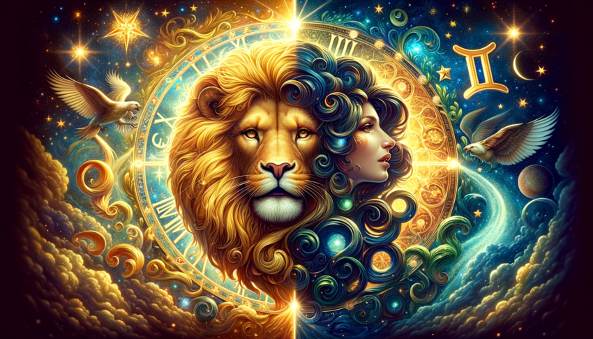 An-imaginative-representation-of-Leo-and-Gemini-together-in-an-astrological-context.-The-background-is-a-mystical-star-filled-sky-symbolizing-the-ce.png